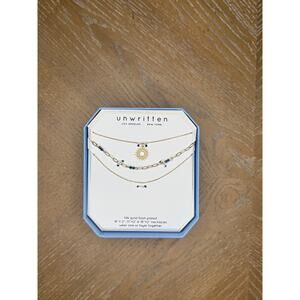 Unwritten Gold Layered Necklace Set | Sun Charm | 3-Pc